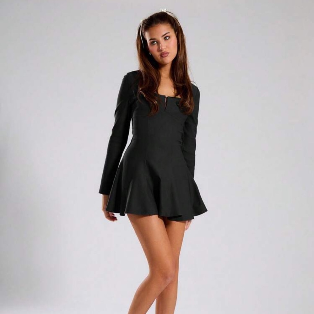 Pleated Mini Dress - Picture 4 of 9